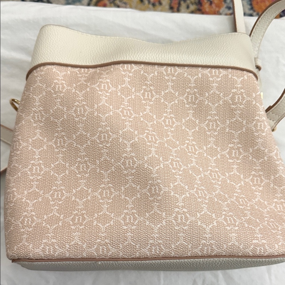 Nanette Lepore Pink and Cream Crossbody Bag - Picture 2 of 6